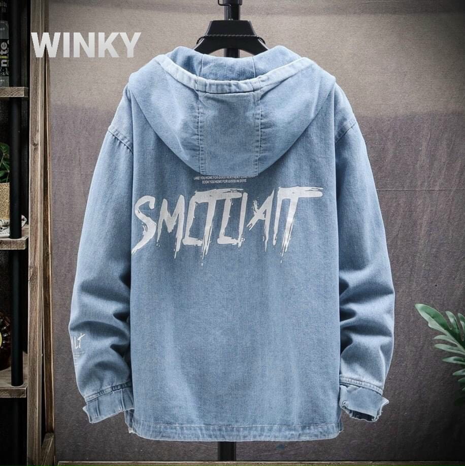 [HCM]Áo khoác jean nam có mũ form rộng chất bò hàng cao cấp phong cách hàn quốc thời trang Binstore94 BS047