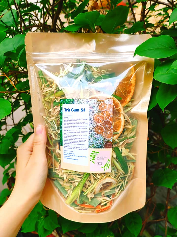(  FREESHIP MAX + DEAL GIẢM SÂU)[HCM]( ảnh thật ) trà cam xả lá dứa túi 100 gram - giải nhiệt mùa hè_tinhhoatrathaomoc