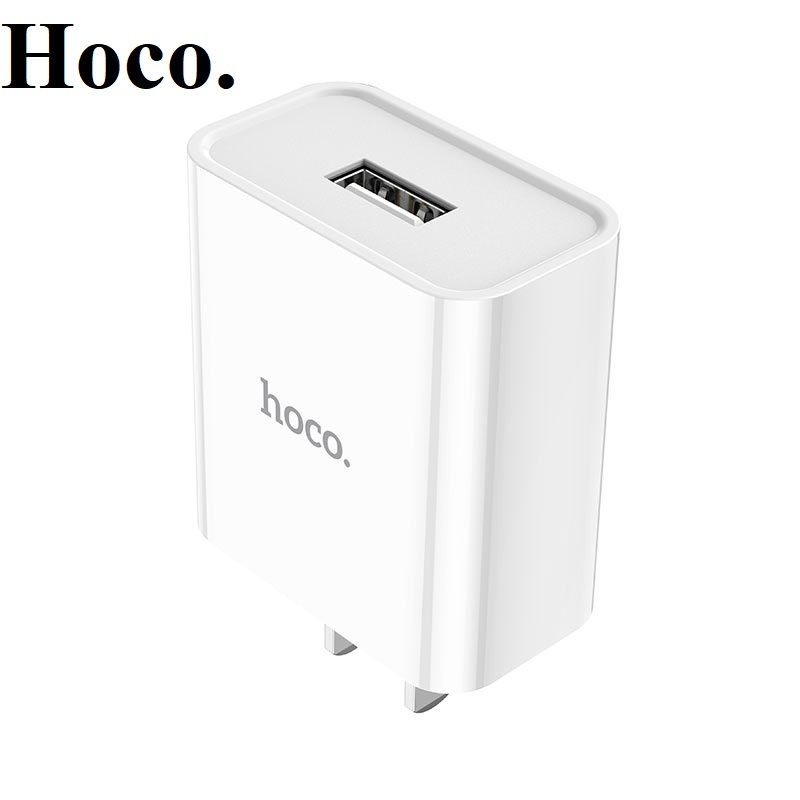 Củ sạc nhanh CHÍNH HÃNG Hoco C81 Tự Ngắt Thông Minh Khi Đầy Pin 1 Cổng USB 2.4A