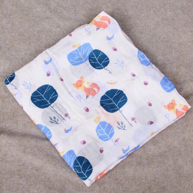 Khăn Muslin Swaddle Sợi Tre Cho Bé
