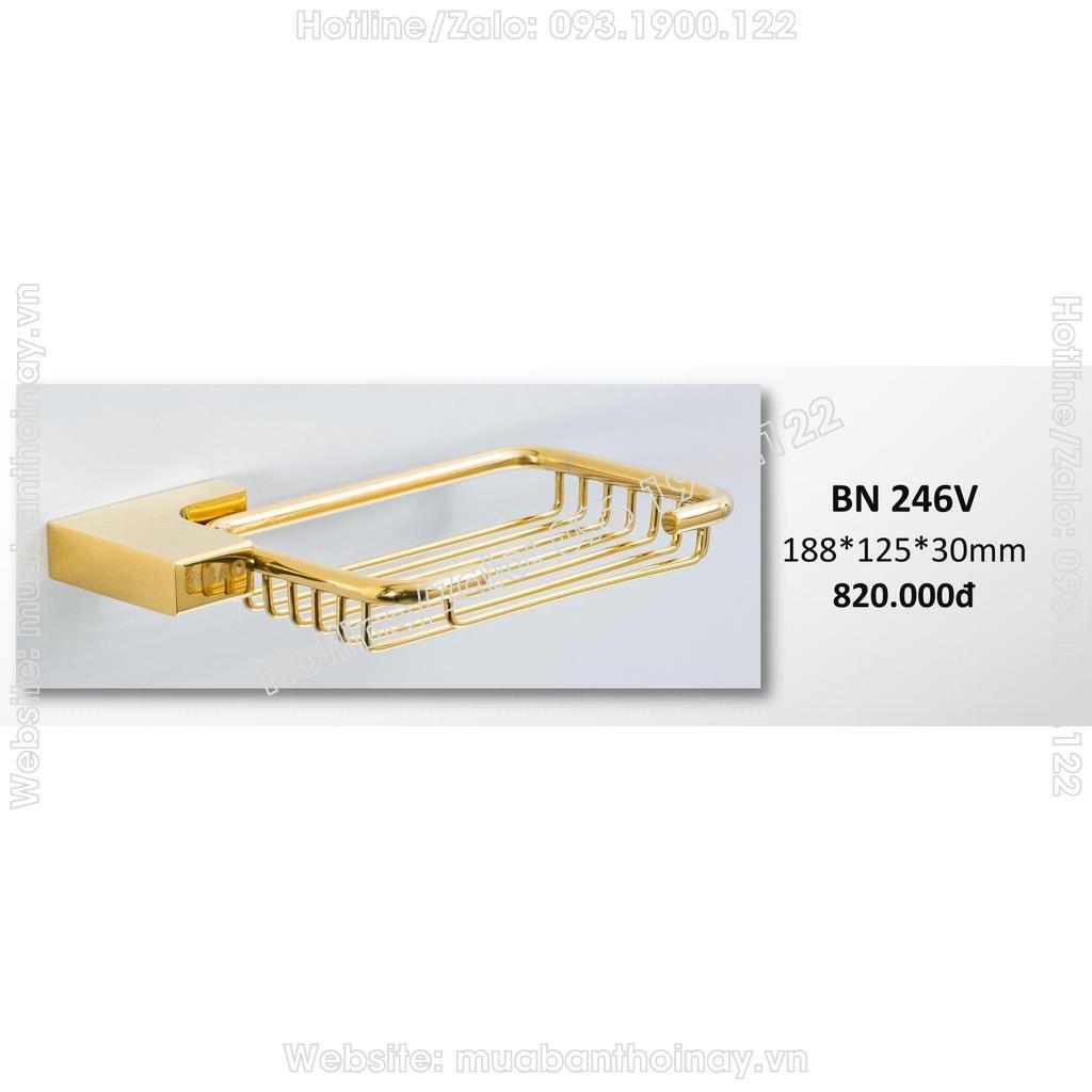 Kệ để xà bông inox bảo, mạ vàng bn 246v