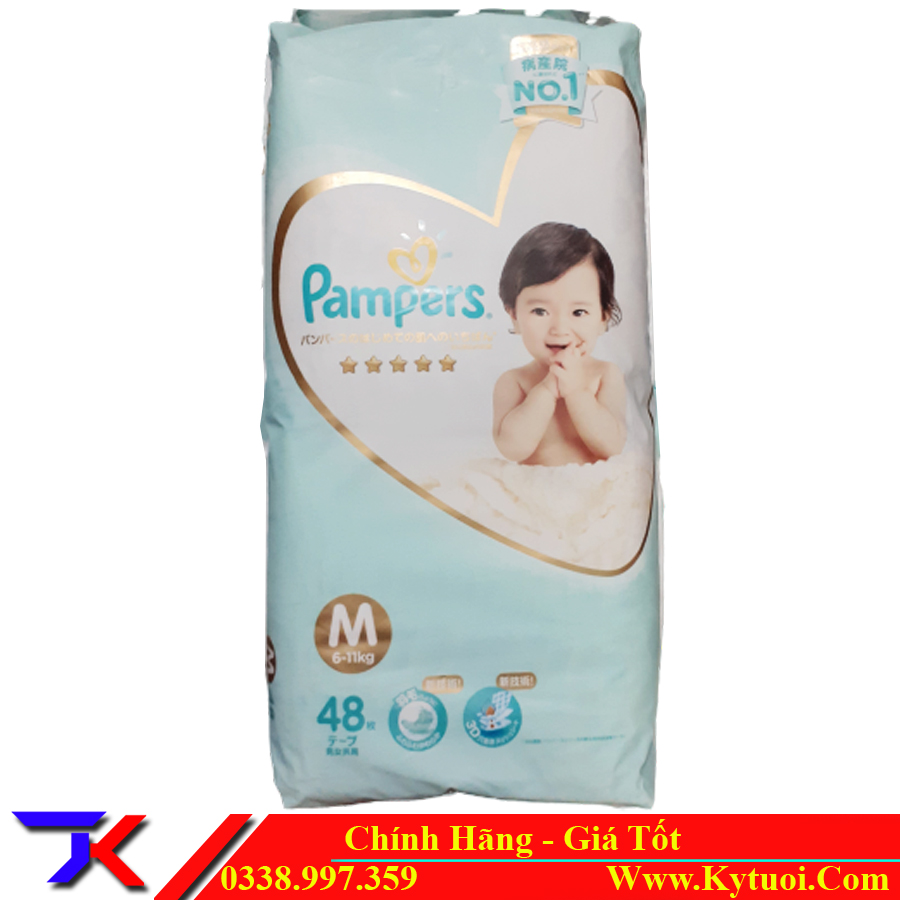 Tã giấy Pampers nội địa Nhật M48, S60, L40