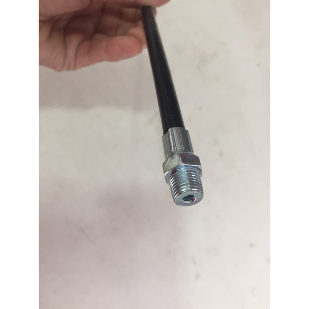 Dây bơm mỡ bò ống mềm kèm đầu bơm mỡ hàng cao cấp chịu áp lực 4500 PSI 2 đầu ren M10 (sẵn hàng-giá rẻ)