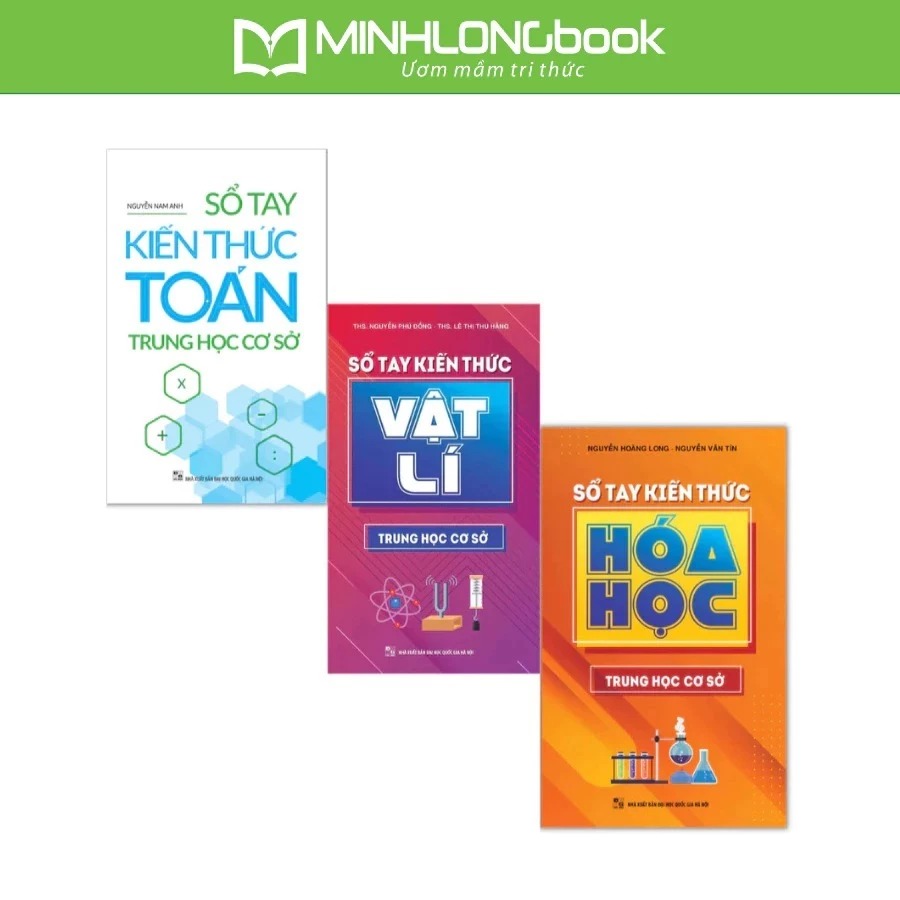 Combo Sổ Tay Kiến Thức Toán + Ngữ Văn + Tiếng Anh Trung Học Cơ Sở