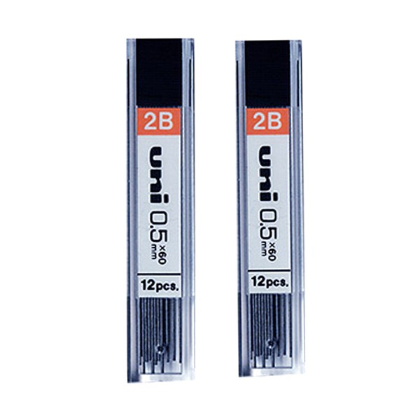 [HCM]TUÝP RUỘT CHÌ 2B UNI 0.5MM (60MM 12 HOẶC 40 NGÒI / TUÝP)