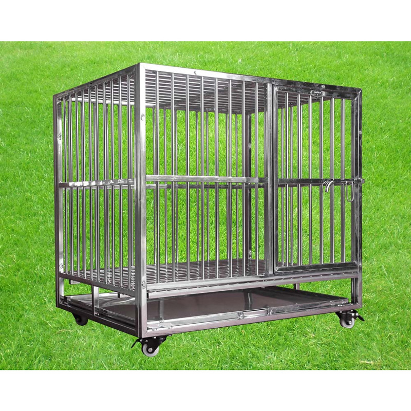 Chuồng chó mèo inox mái vòm và mái vuông