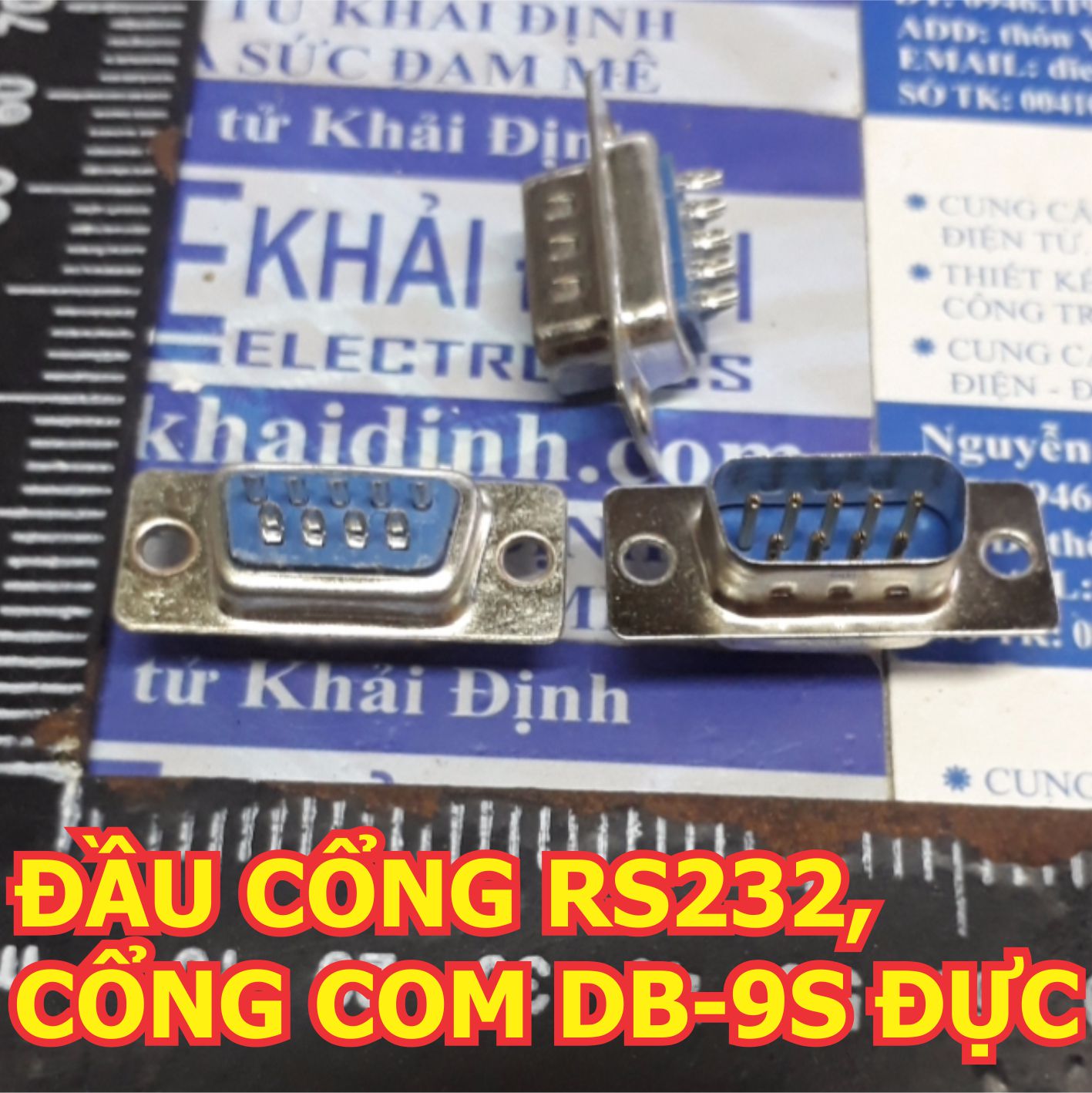 đầu DB9 DB-9 DB-9S, VỎ NHỰA CHO CỔNG DB-9S, RS232, COM, CỔNG DB-15S (3 HÀNG CHÂN) kde2189