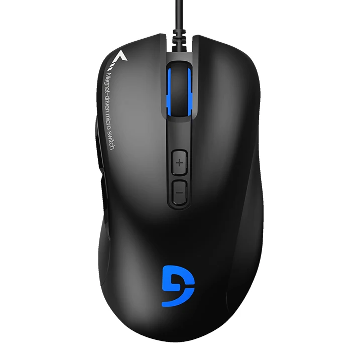 Computer mouse wired gaming keyboard led fuhlen G90-USB/2000dpi/7 button/black-warranty 24 month-genuine goods safety Mart official