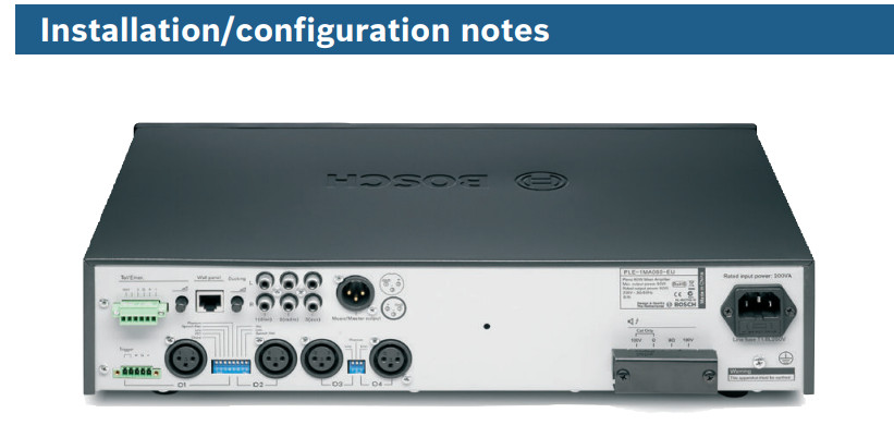 PLE-1MA120-EU - 120 WATT MIXER AMPLIFIER (Âm ly kèm trộn 120W)