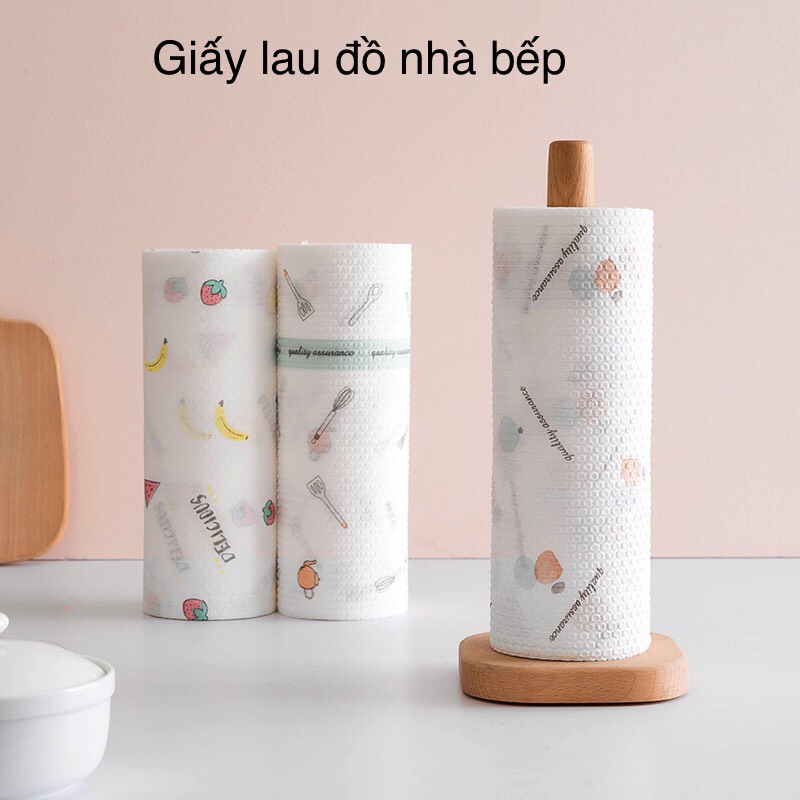 CUỘN 50 GIẤY LAU HỌA TIẾT CÓ THỂ TÁI SỬ DỤNG LOẠI CAO CẤP