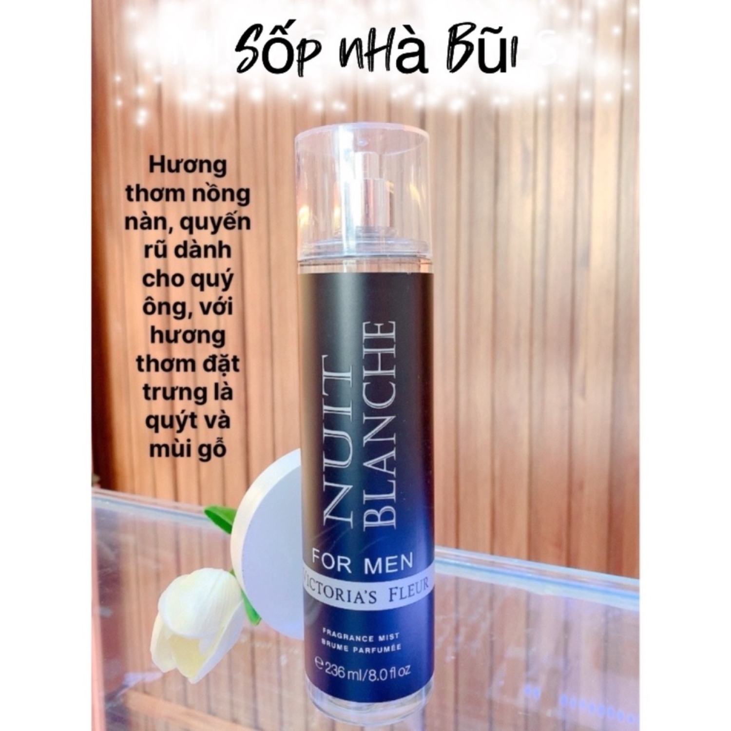 [HÀNG MỚI VỀ]Xịt thơm bodymist cho Nam 236ml Victoria Fleur