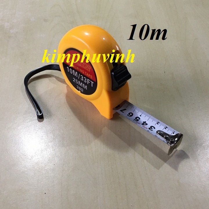 01 thước kéo 10m bản lớn 25mm - thước kéo 10 mét tốt luxtop
