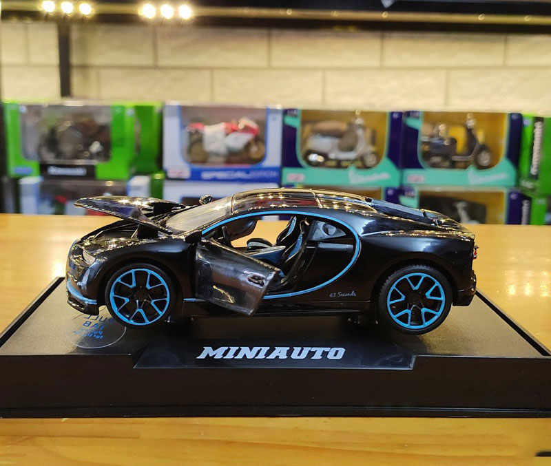 XE MÔ HÌNH TĨNH siêu xe Bugatti Chiron - MINIAUTO tỷ lệ 1:32