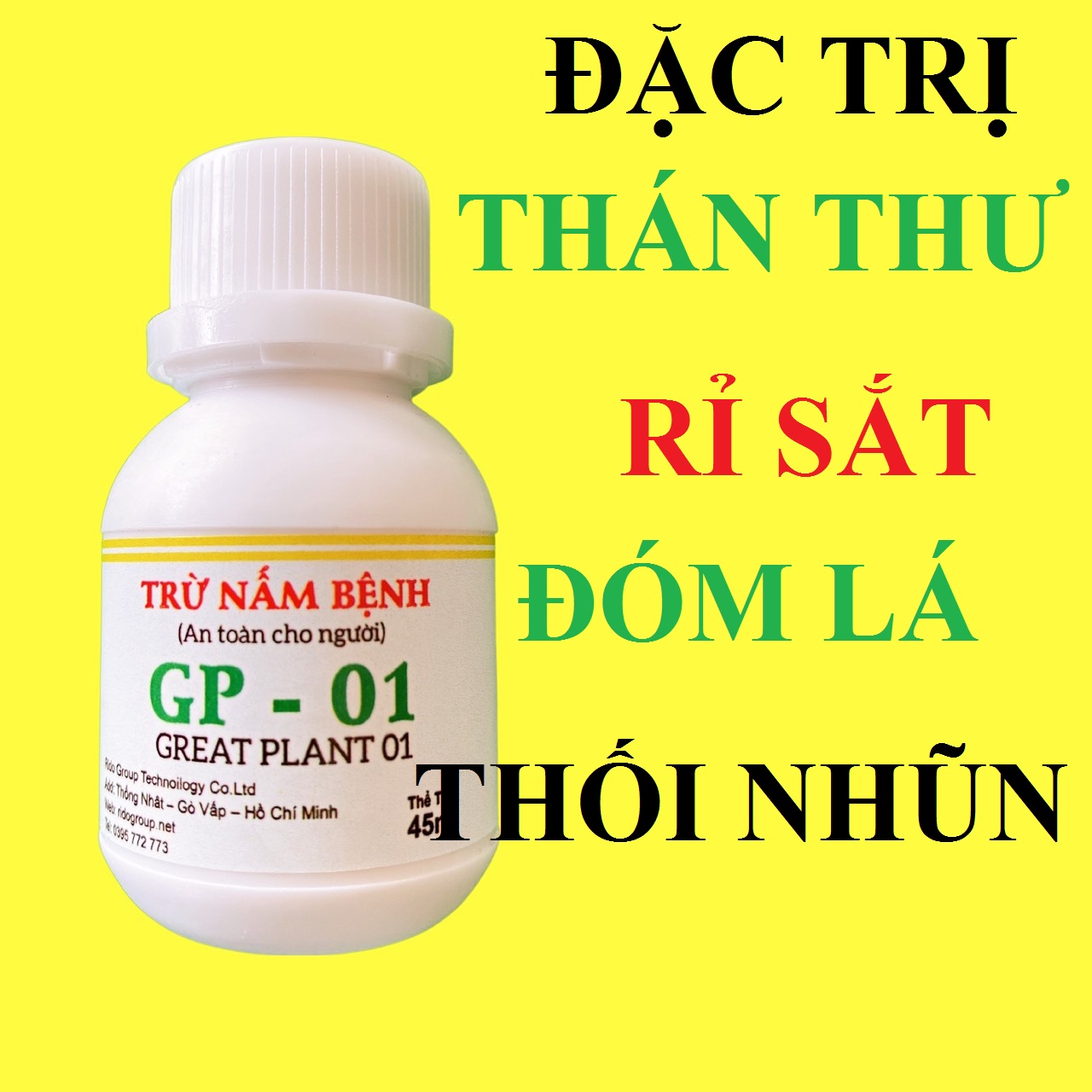 THUỐC TRỪ BỆNH THÁN THƯ - ĐỐM LÁ - ĐỐM ĐEN- RỈ SẮT - THỐI NHŨN - HIỆU QUẢ CAO  GP-01