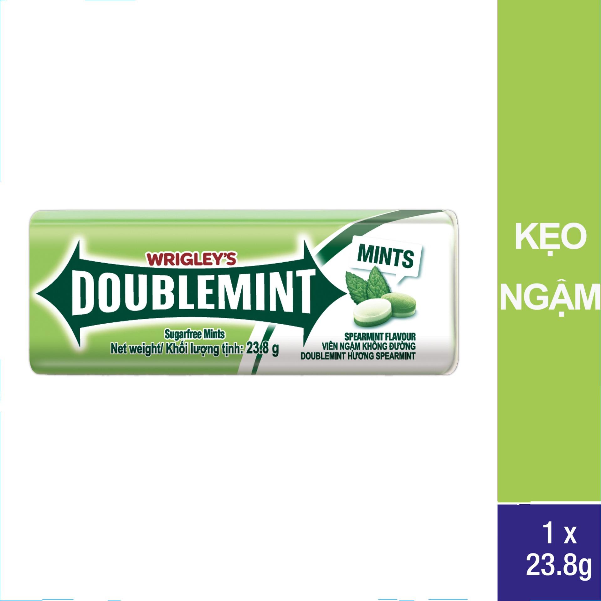 Kẹo ngậm Doublemint Spearmint tuýp 35 viên