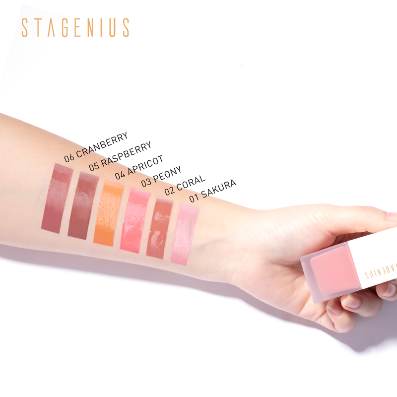 Phấn má hồng dạng lỏng STAGENIUS có chất lượng cao với 6 màu sắc tùy chọn - INTL