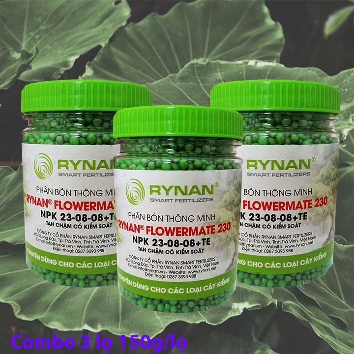 {COMBO 3} Phân tan chậm 180 ngày Rynan 23-8-8+TE 150g