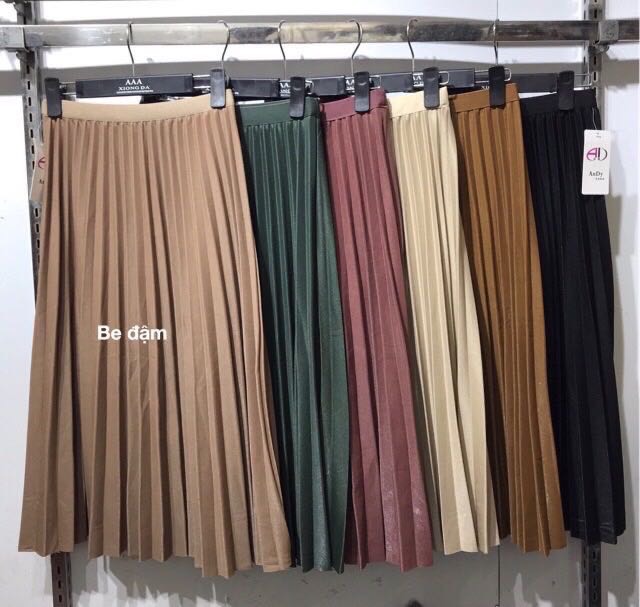 [HCM]G33. 808. CHÂN VÁY XẾP LY XÒE DÀI