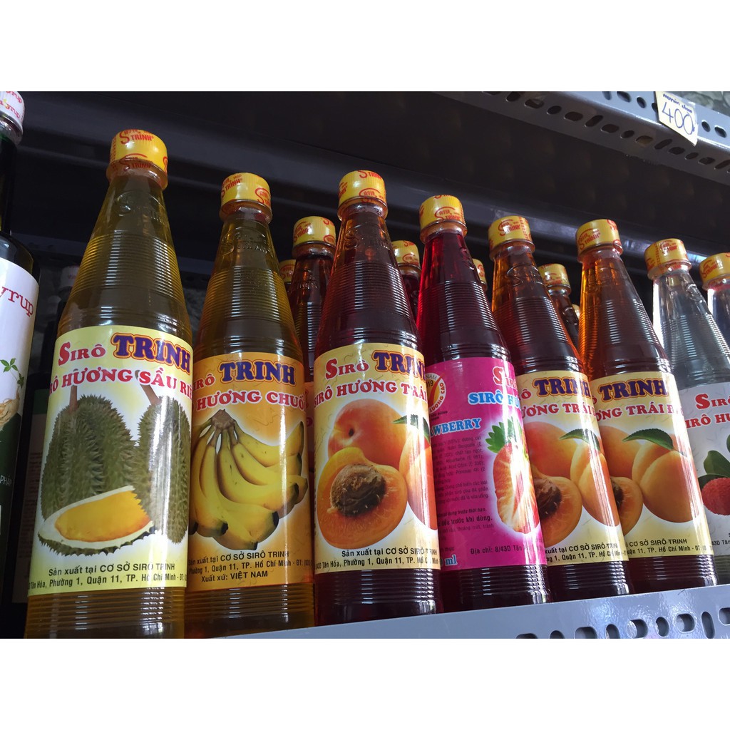 Siro Trinh 600ml – Si rô pha chế hương trái cây tự nhiên
