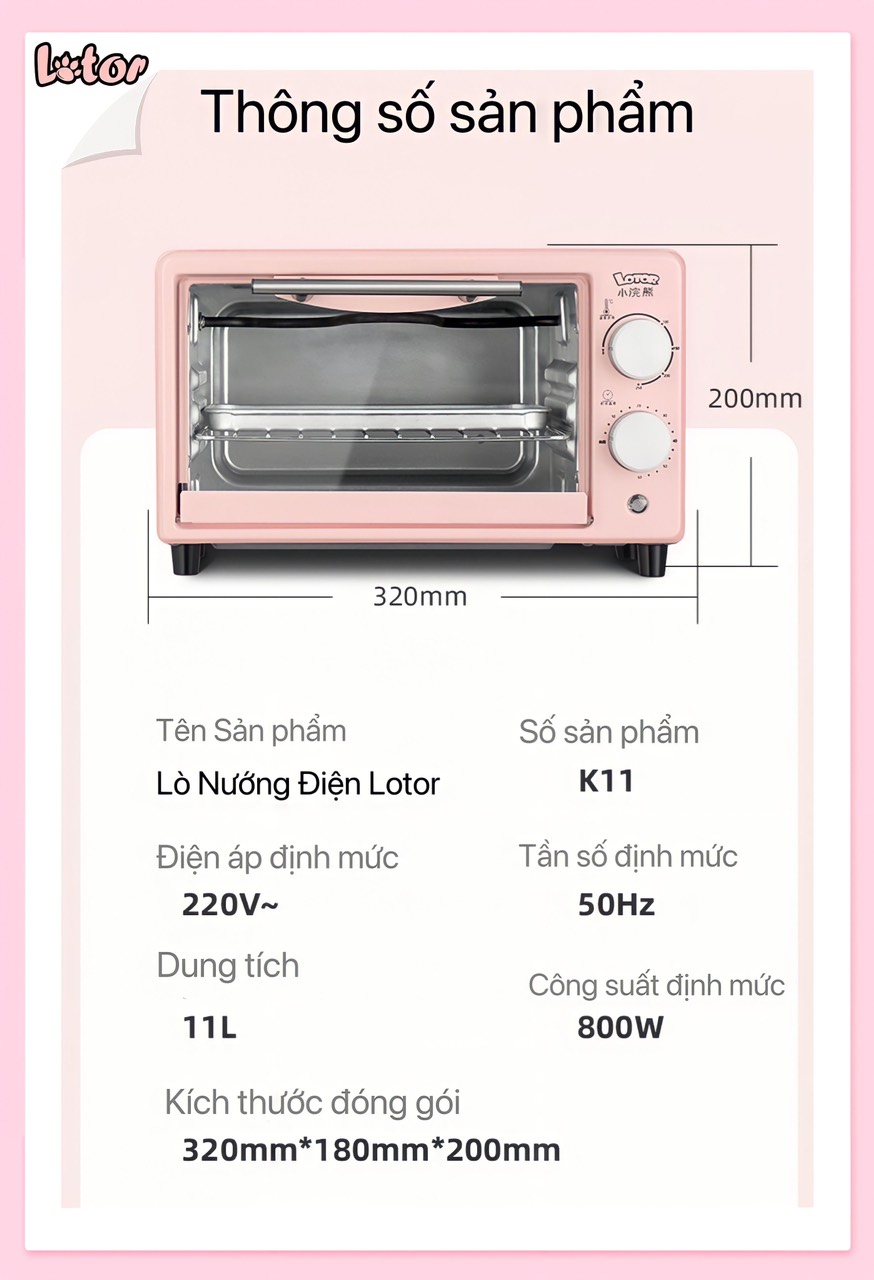 Lò nướng điện Lotor KX1001