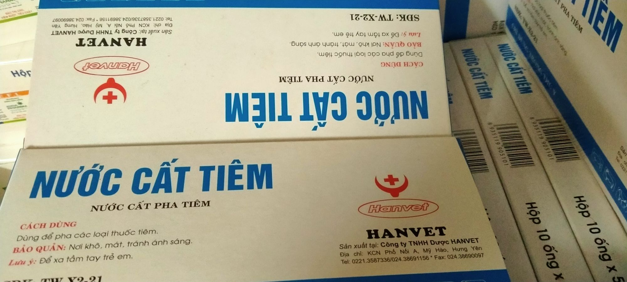 nước cất pha tiêm thú 20ống 5ml