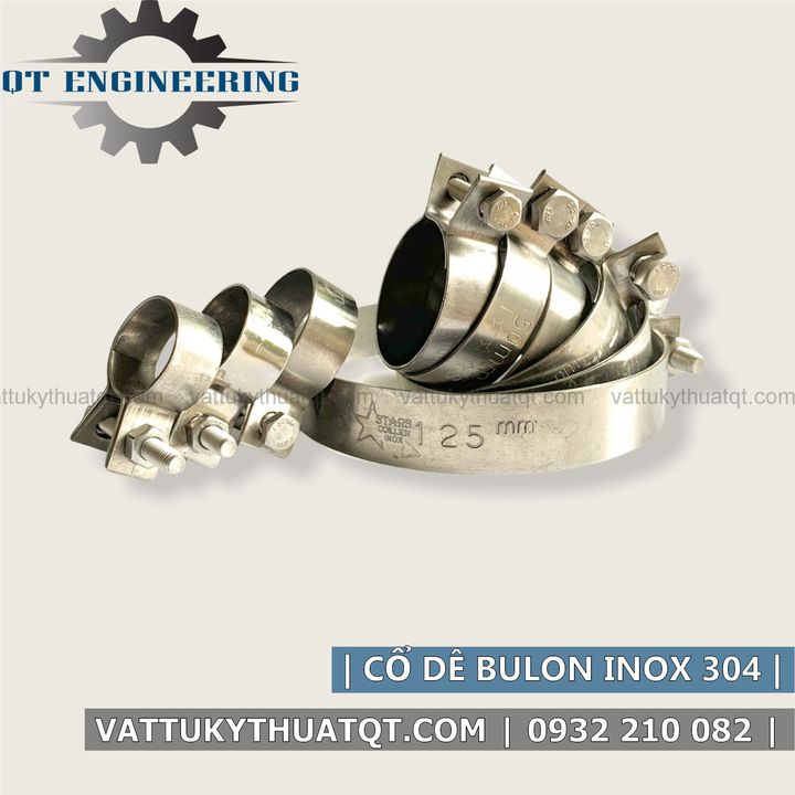 Cổ Dê Bulong Inox 304 (Phi 25,30,35,45,50) | VATTUKYTHUATQT.COM