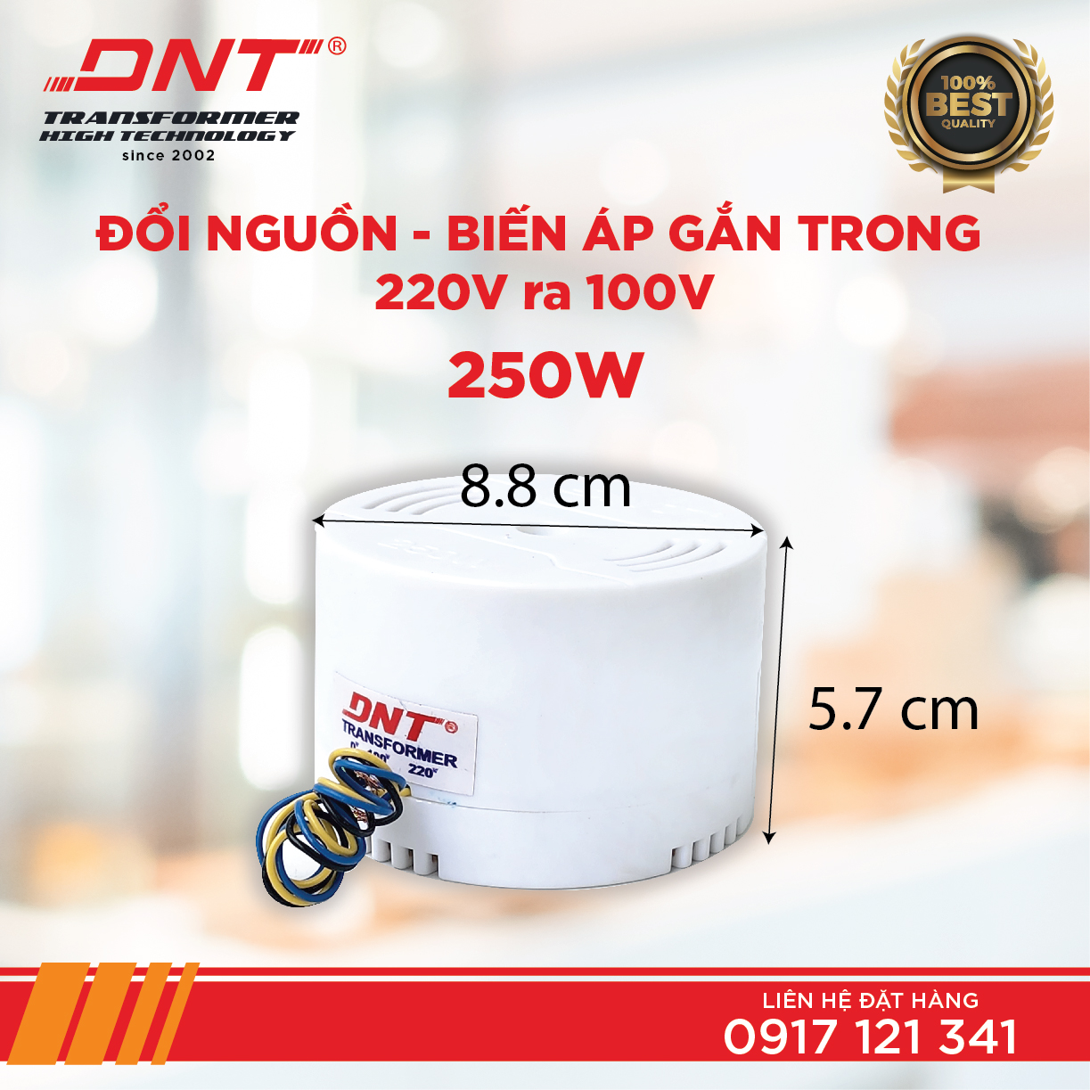 ĐỔI NGUÔN GẮN TRONG 220V RA 100V DNT