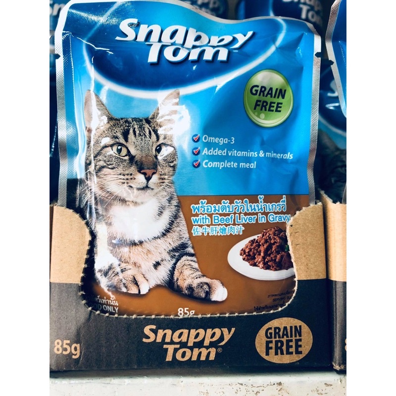 Pate Snappy Tom gói 85g - 4 vị
