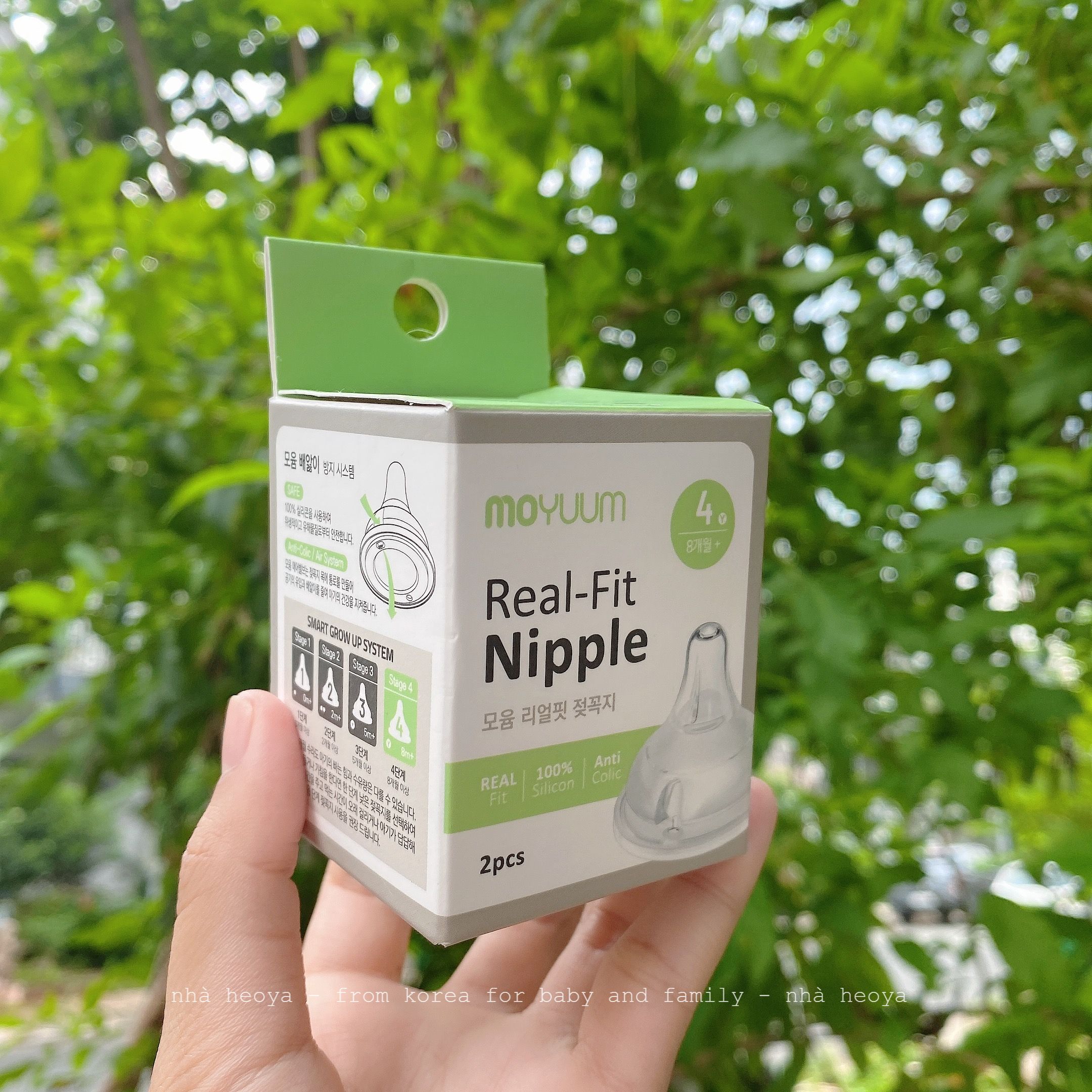 NÚM TI SILICON THAY THẾ BÌNH SỮA MOYUUM HÀN QUỐC