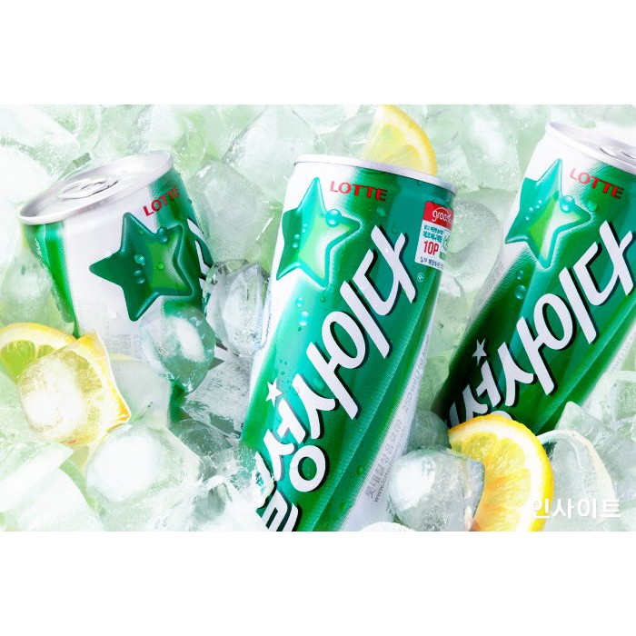 Nước giải khát có ga chilsung Cider Lotte