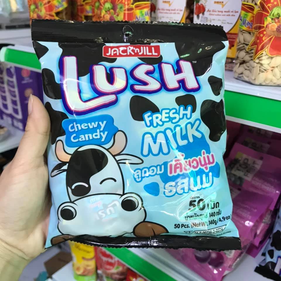 Kẹo Bò Sữa Lush Thái Lan Gói 140g (50 cái)