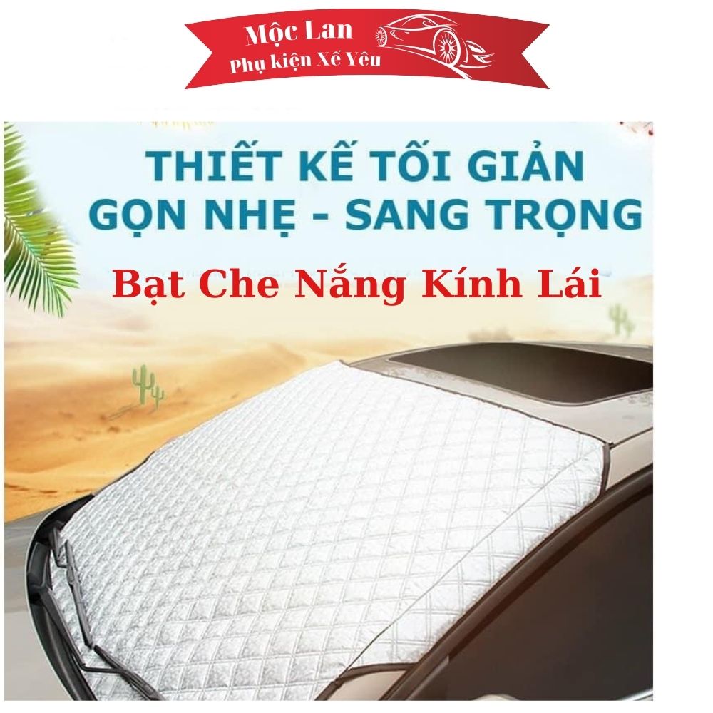Bạt che nắng ô tô - tấm che nắng kính lái xe hơi loại dày 4 lớp chống nóng tốt, bạt che nắng kính lái, bạc che nắng ô tô