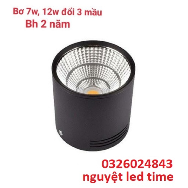 Đèn bơ, đèn lon 7w đổi mầu 3 chế độ - Bơ 7w