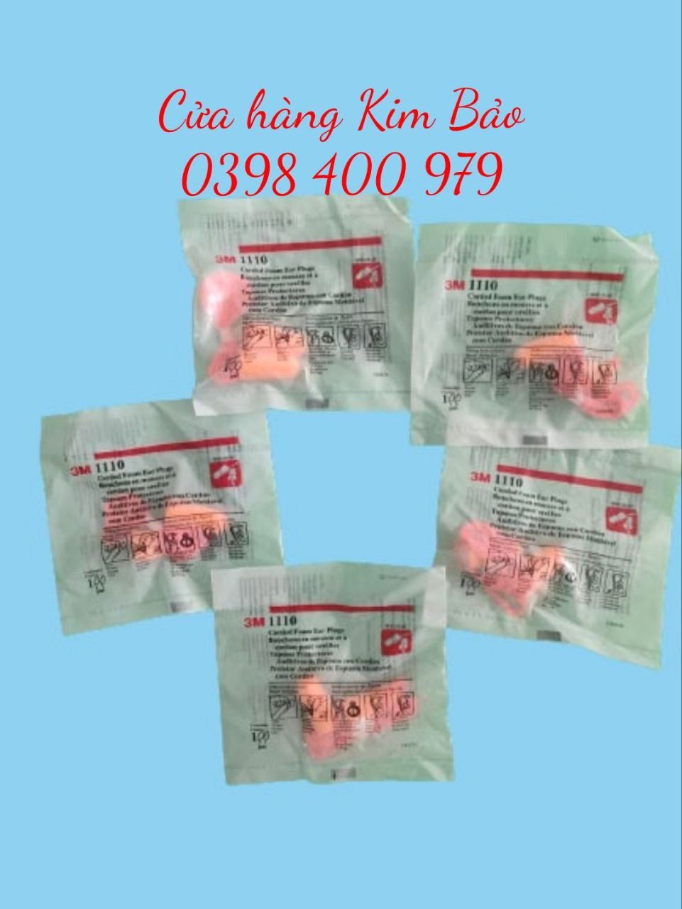 Combo 10 nút bịt tai chống ồn 3M 1110