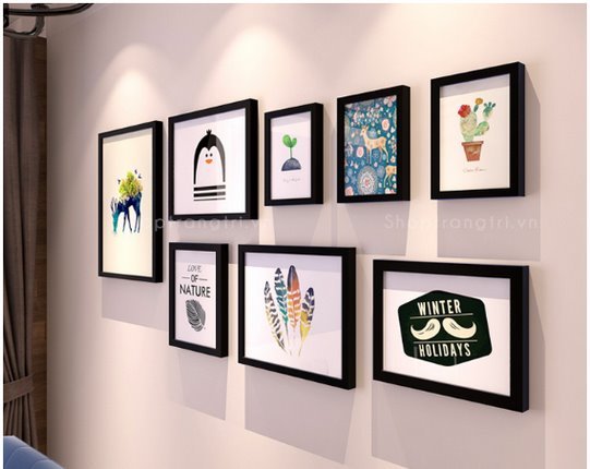 Binbin ka92 wall-mounted composite photo frame (get 1 set of pictures)