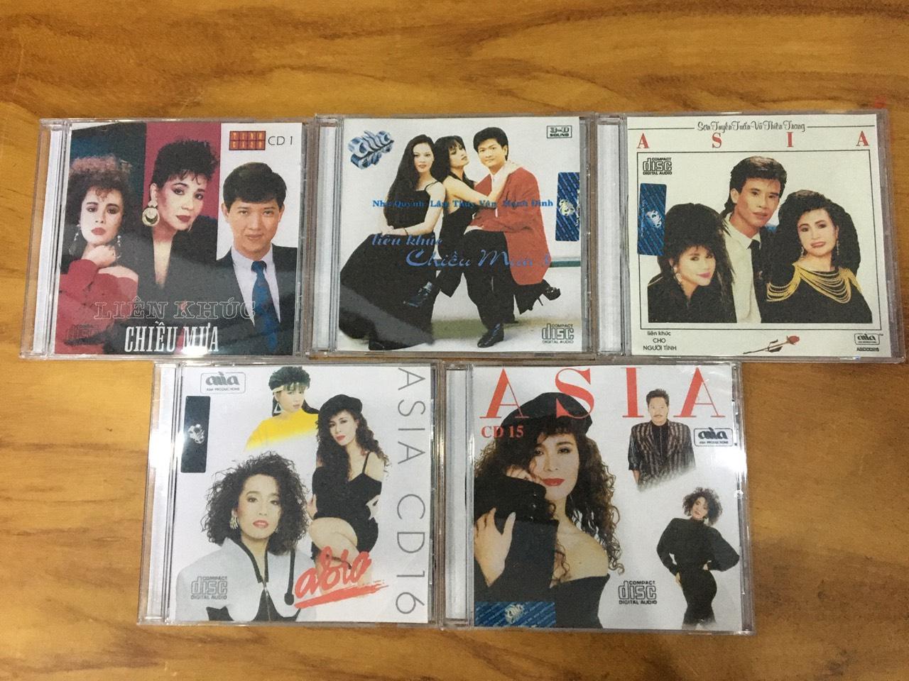 [MDCD] Bộ 5 Đĩa nhạc CD LIÊN KHÚC ASIA chọn lọc