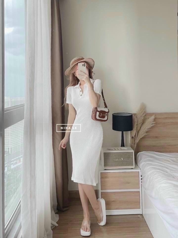 Váy đầm nữ bOdy tay ngắn cực dẻ thương