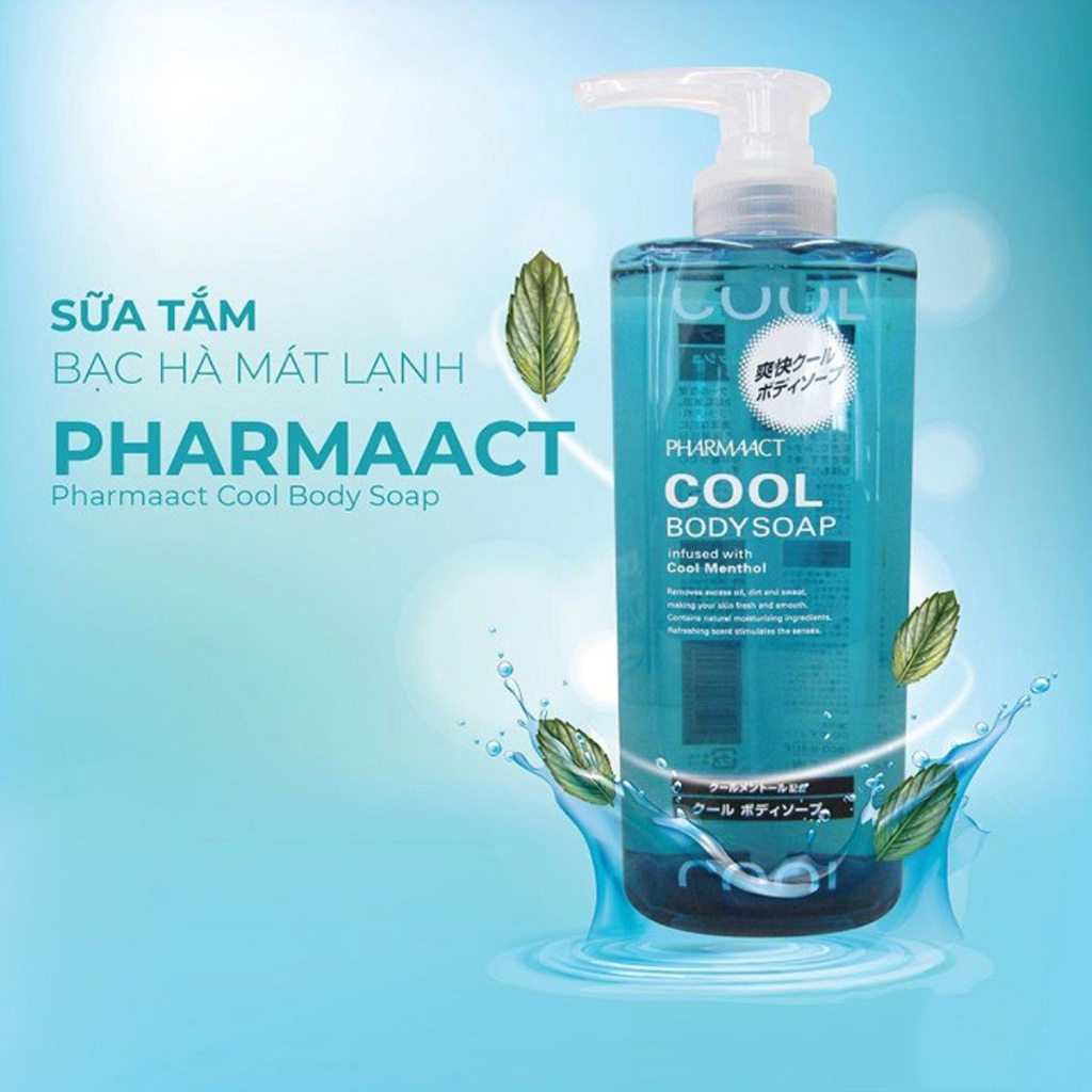 Sữa Tắm Pharmaact Cool 600ml - HÀNG NHẬT NỘI ĐỊA