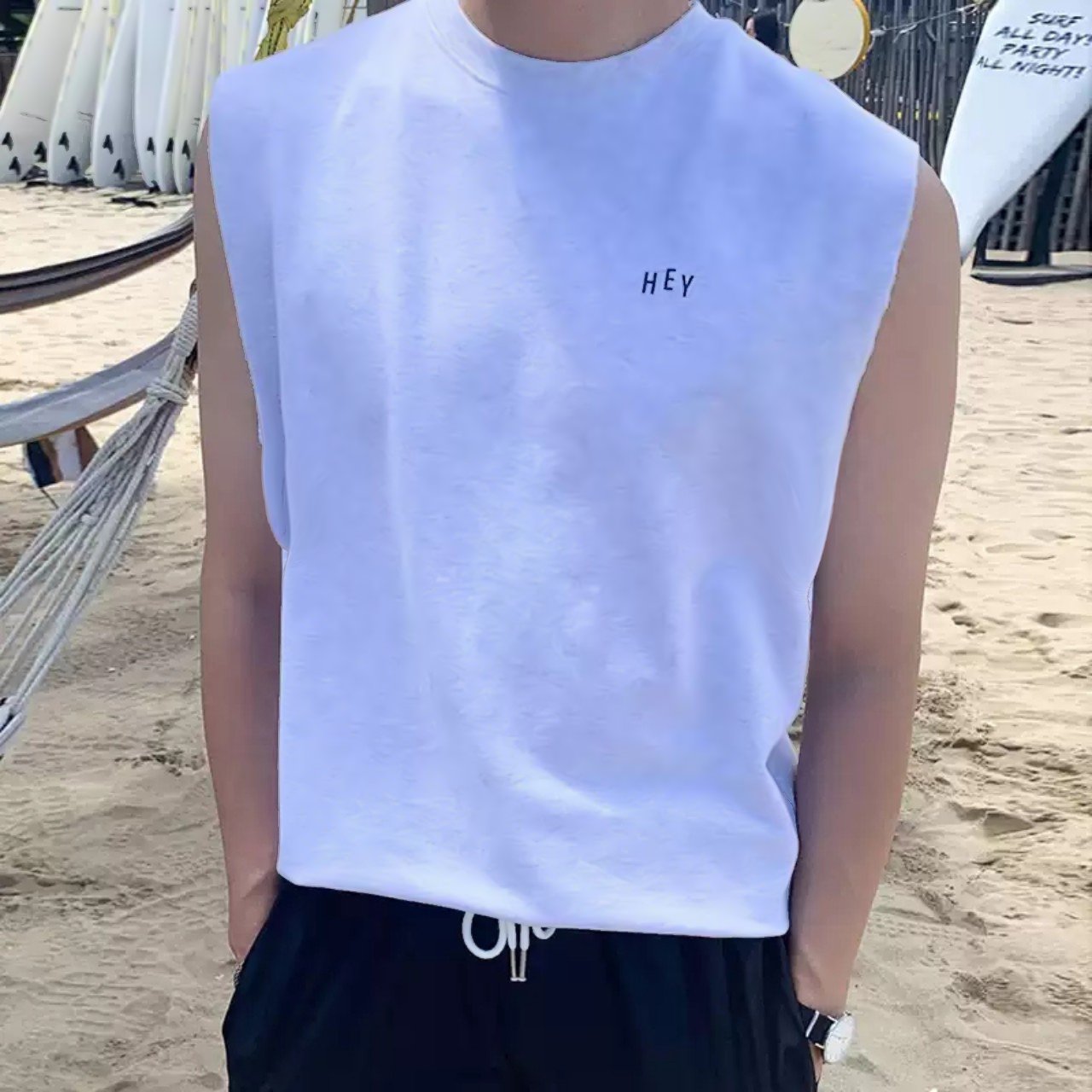 Áo thun Tanktop HEY Unisex