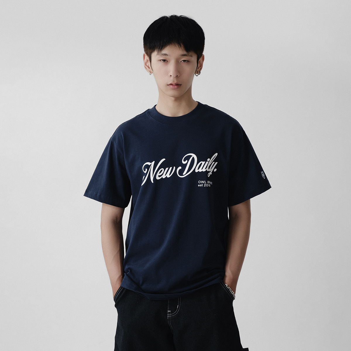 Áo thun Owlbrand Newdaily/ Navy