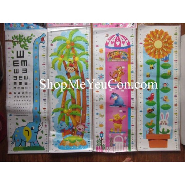 Decal Thước Đo Chiều Cao Cho Bé.
