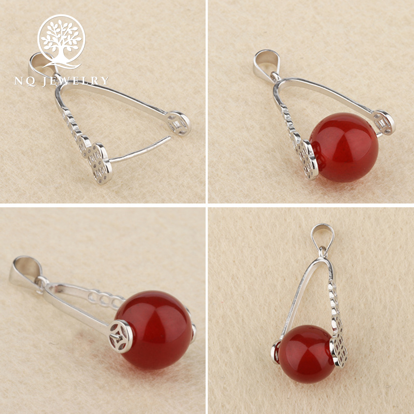 [HCM]Charm bạc khóa - NQ Jewelry