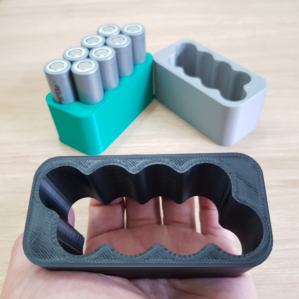 [DIY] Khuôn đóng cell pin 18650, 4 cell 2 hàng xéo đóng pin Makita 12v | khuôn đóng pin Makita 12v