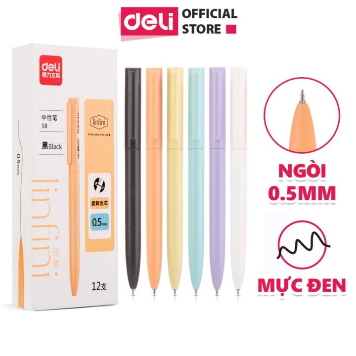 Bút Gel Mực Đen Dạng Xoay Tiện Lợi…