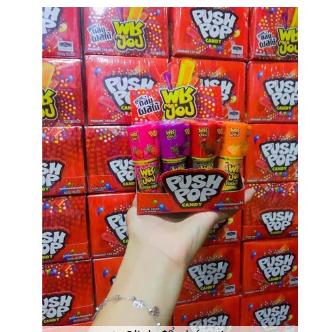 1 Hộp 12 Thỏi Kẹo Son Môi Push Pop Bản Thái Lan