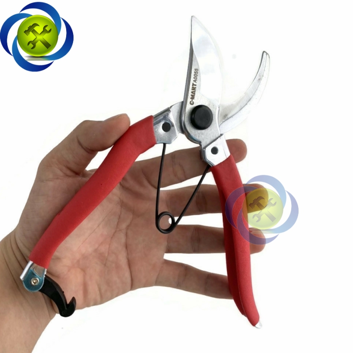 [HCM]Kéo cắt cành C-Mart A0055-08 cán đỏ