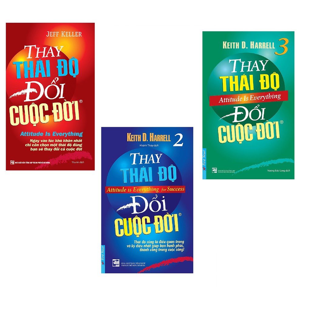 nguyetlinhbook Sách - Combo Thay Thái Độ Đổi Cuộc Đời ( Trọn Bộ 3 Tập ) (nguyetlinhbook).