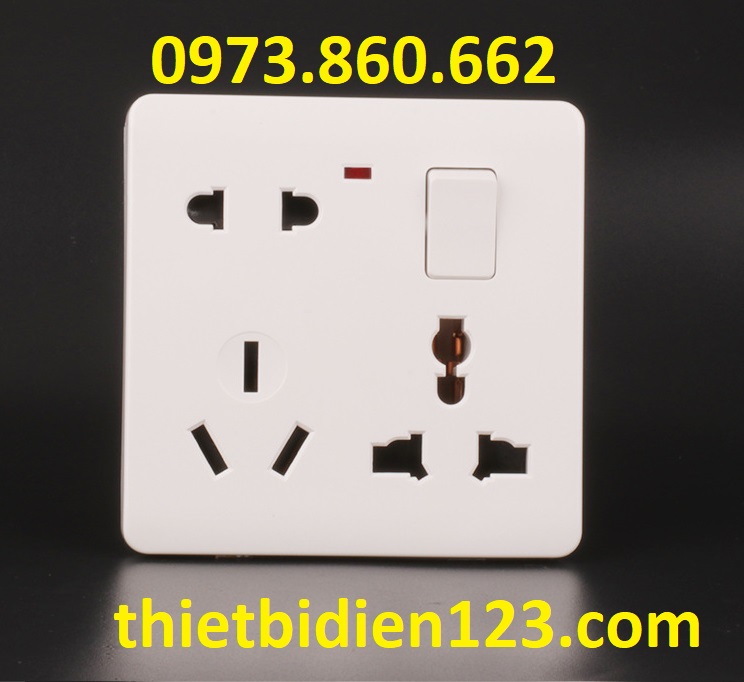 Ổ cắm công tắc vuông nhiều lỗ