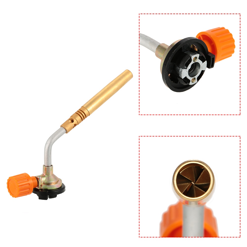 Đèn khò hàn ống đồng - Đầu khò lửa - Sử dụng bình gas mini