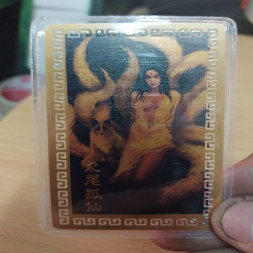 kim bài linh phù cửu vĩ hắc hồ ly